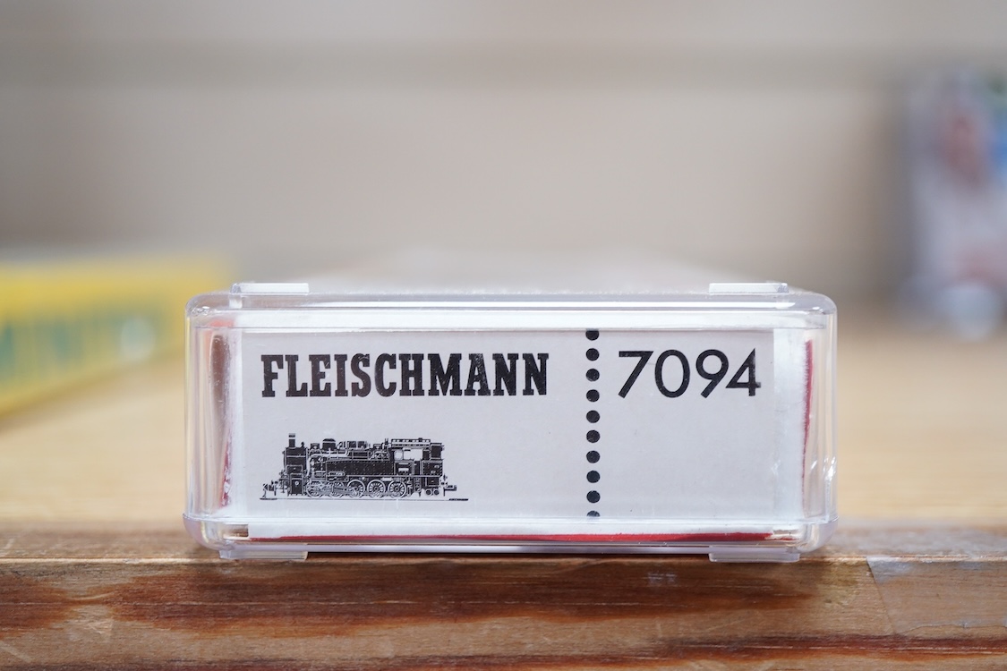 Twenty-eight boxed N gauge railway by Graham Farish, Minitrix, Fleischmann, etc. including four locomotives; an LNER class A3, Flying Scotsman (12950), a BR 0-6-0T, 47160 (N.201), a German DB 0-10-0T, 94 1730, (7094), an